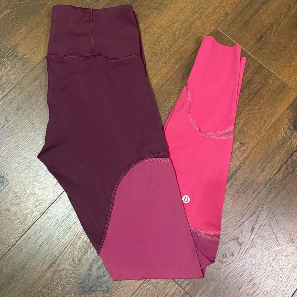 Lululemon Colour Me Ombré Tight 28” Violet/Berry Blush/Pink Leggings